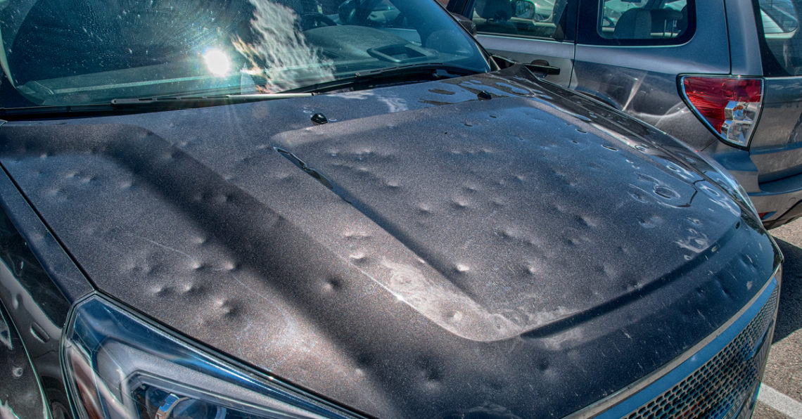 Hail Damage And Your Vehicle Can A Hail Damaged Car Ever Be Fixed Newman S Auto Body Repair